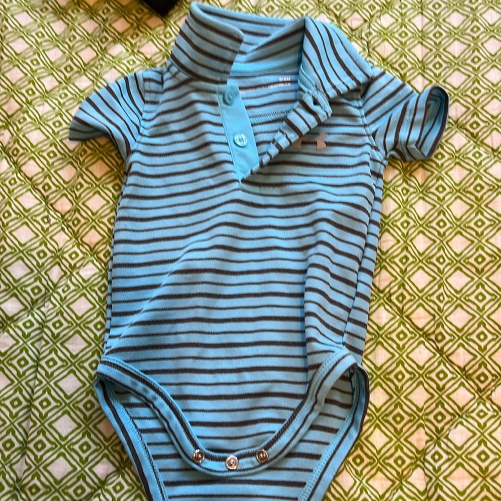 Blue and Gray Under Armour Onesie